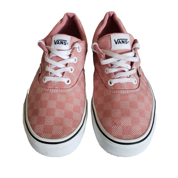 Vans Doheny Sneakers Women’s 9.5 Pink White Checkerboard 721356 Exc Cond - Picture 4 of 11
